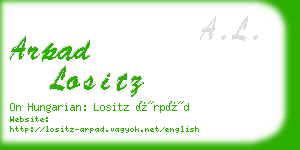 arpad lositz business card